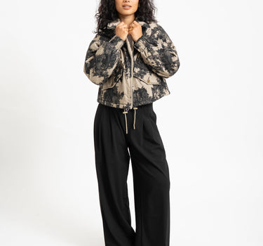 Topshop Hope Printed Jacket Abbey Stone - Things I Like Things I Love