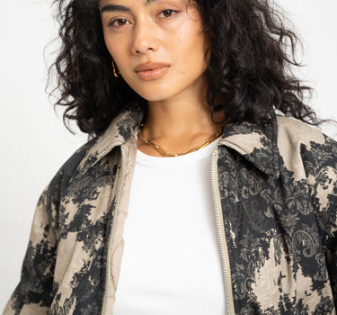 Topshop Hope Printed Jacket Abbey Stone - Things I Like Things I Love