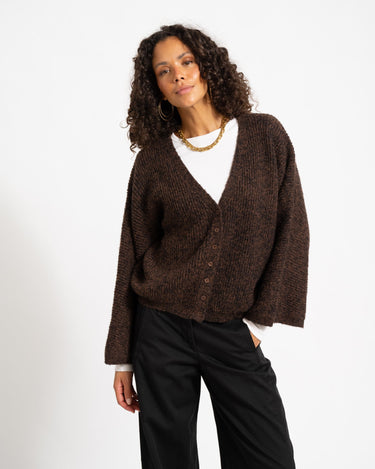 Topshop Rene Cardigan Chocolate Bruin - Things I Like Things I Love