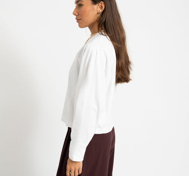 Topshop Rosa Reglan Cinch Cuff Tie Ivory Cream - Things I Like Things I Love