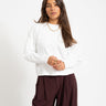 Topshop Rosa Reglan Cinch Cuff Tie Ivory Cream - Things I Like Things I Love
