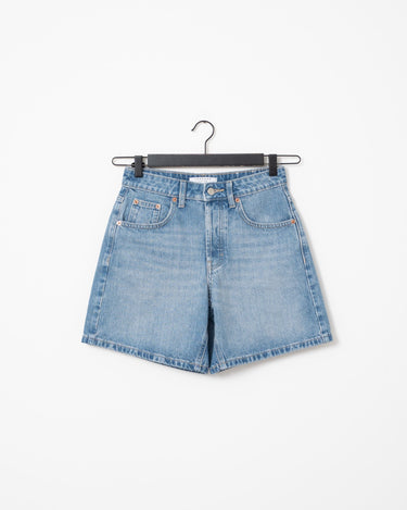 Topshop Vigga Denim Shorts Light Blue Denim - Things I Like Things I Love