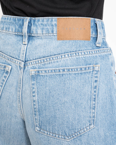 Topshop Vigga Denim Shorts Light Blue Denim - Things I Like Things I Love