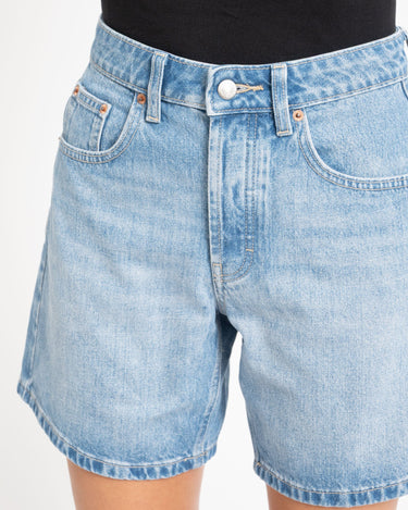Topshop Vigga Denim Shorts Light Blue Denim - Things I Like Things I Love