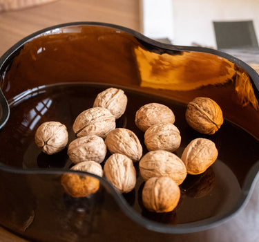 Tray Glass Smoked Amber - Things I Like Things I Love