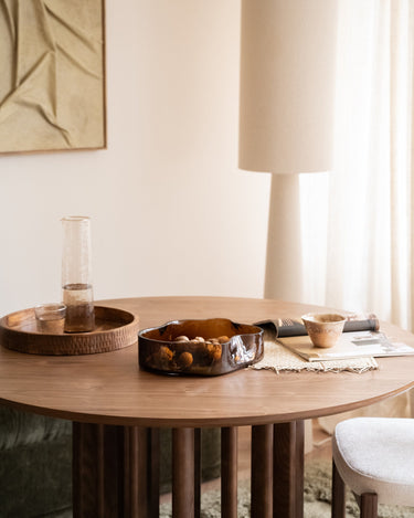 Tray Glass Smoked Amber - Things I Like Things I Love