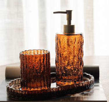 Tray Vintage Glass Brown - Things I Like Things I Love