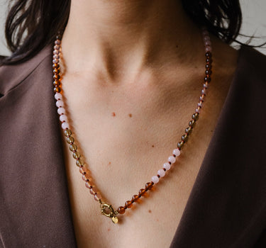 Truffle Punch Necklace Gold Multi - Things I Like Things I Love