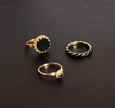 Twisty Ring Black Gold - Things I Like Things I Love