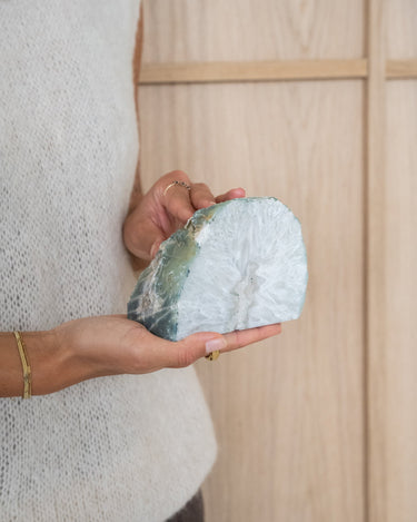 Unique Tealight Holder Agate Stone Light - Things I Like Things I Love