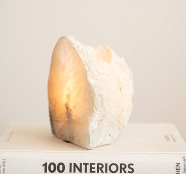 Unique Tealight Holder Agate Stone Light - Things I Like Things I Love