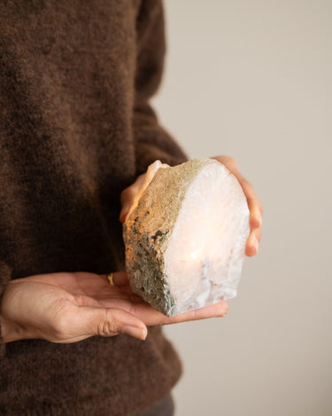 Unique Tealight Holder Agate Stone Light - Things I Like Things I Love