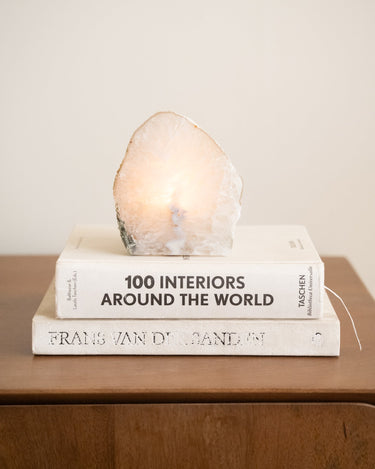 Unique Tealight Holder Agate Stone Light - Things I Like Things I Love