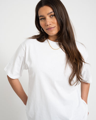 Valentine Loose Tee Bright White Self Love Club - Things I Like Things I Love