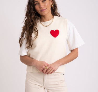 Valentine Spencer White Heart One Size - Things I Like Things I Love