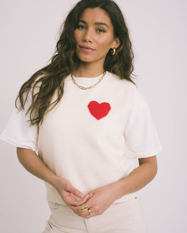 Valentine Spencer White Heart One Size - Things I Like Things I Love