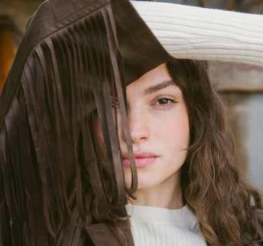 Valerie Jacket Fringe Brown - Things I Like Things I Love