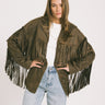 Valerie Jacket Fringe Brown - Things I Like Things I Love