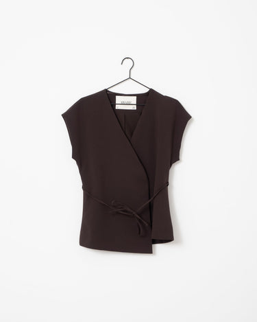Vannah V-Neck Midi Waistcoat Bruin - Things I Like Things I Love