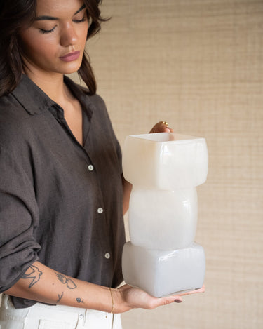 Vase Batu Beige - Things I Like Things I Love