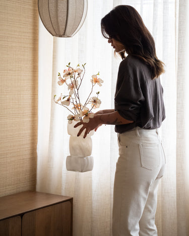Vase Batu Beige - Things I Like Things I Love