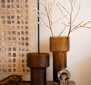 Vase Beyta Glass Amber - Things I Like Things I Love