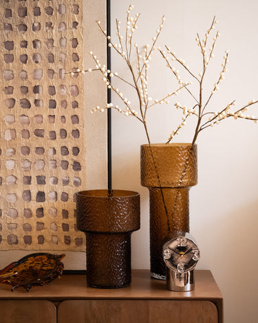 Vase Beyta Glass Amber - Things I Like Things I Love