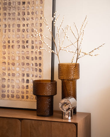 Vase Beyta Glass Amber - Things I Like Things I Love