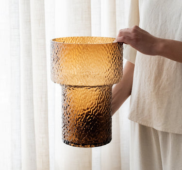 Vase Beyta Glass Amber - Things I Like Things I Love