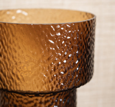 Vase Beyta Glass Amber - Things I Like Things I Love