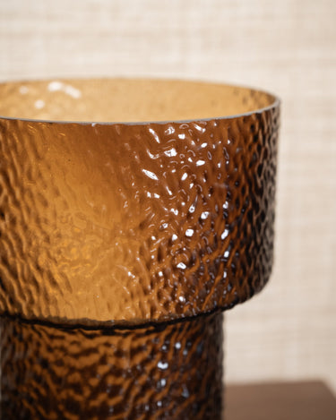 Vase Beyta Glass Amber - Things I Like Things I Love