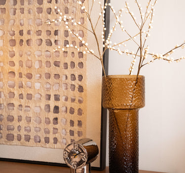 Vase Beyta Glass Amber - Things I Like Things I Love