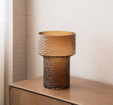 Vase Beyta Glass Amber - Things I Like Things I Love