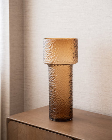 Vase Beyta Glass Amber - Things I Like Things I Love
