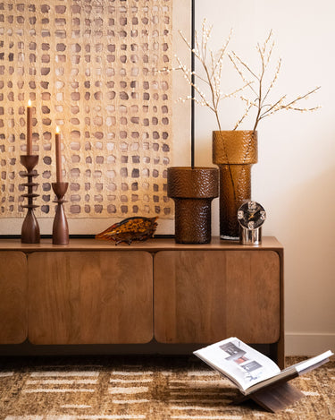 Vase Beyta Glass Amber - Things I Like Things I Love