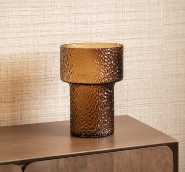 Vase Beyta Glass Amber - Things I Like Things I Love