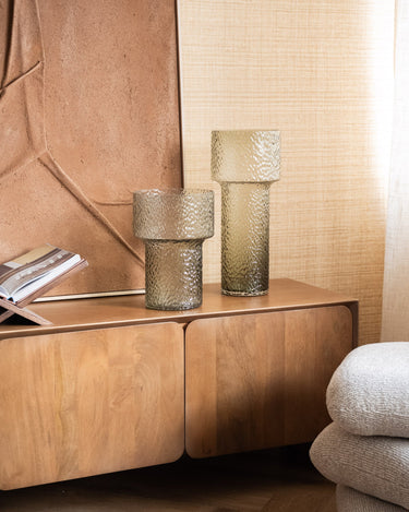 Vase Beyta Green Glass - Things I Like Things I Love