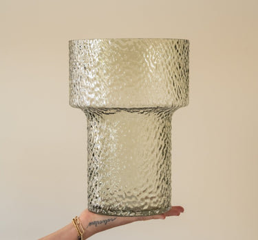 Vase Beyta Green Glass - Things I Like Things I Love