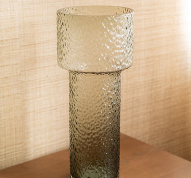 Vase Beyta Green Glass - Things I Like Things I Love