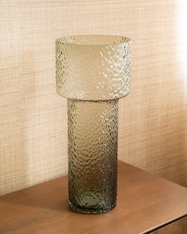 Vase Beyta Green Glass - Things I Like Things I Love