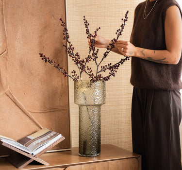 Vase Beyta Green Glass - Things I Like Things I Love