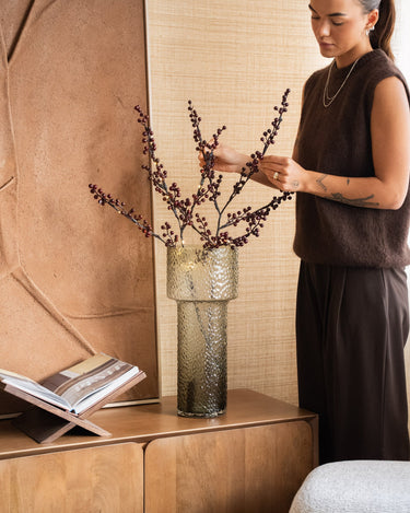 Vase Beyta Green Glass - Things I Like Things I Love