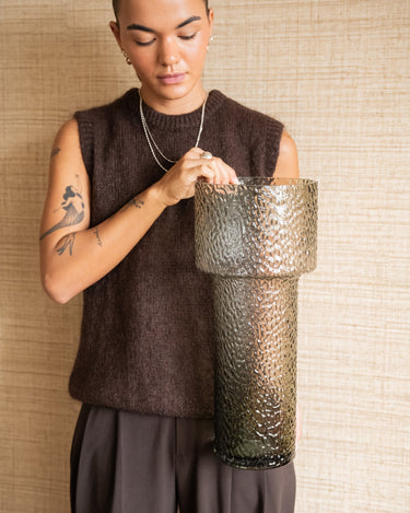 Vase Beyta Green Glass - Things I Like Things I Love