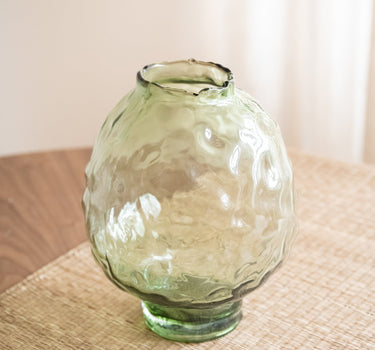 Vase Coral Glass Green - Things I Like Things I Love