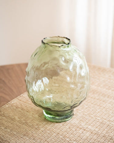 Vase Coral Glass Green - Things I Like Things I Love