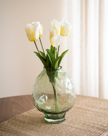 Vase Coral Glass Green - Things I Like Things I Love