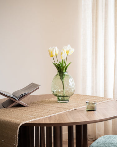 Vase Coral Glass Green - Things I Like Things I Love