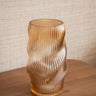 Vase Glass Clear Brown - Things I Like Things I Love