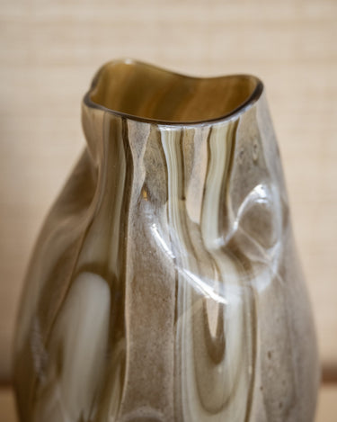 Vase Glass Jorien Taupe - Things I Like Things I Love