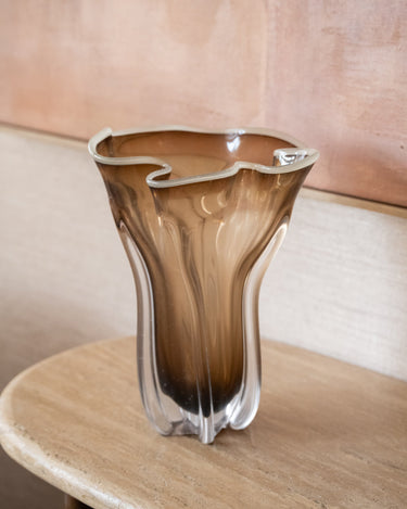 Vase Kazuno Glass Brown - Things I Like Things I Love